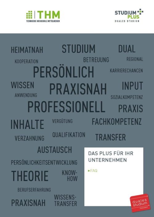Titelbild Infobroschüre für Partnerunternehmen von StudiumPlus