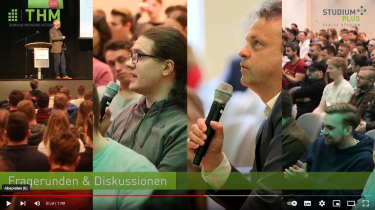 Thumbnail des Videos Smart Teaching Workshop 2024 mit Rednern und Studenten darauf.